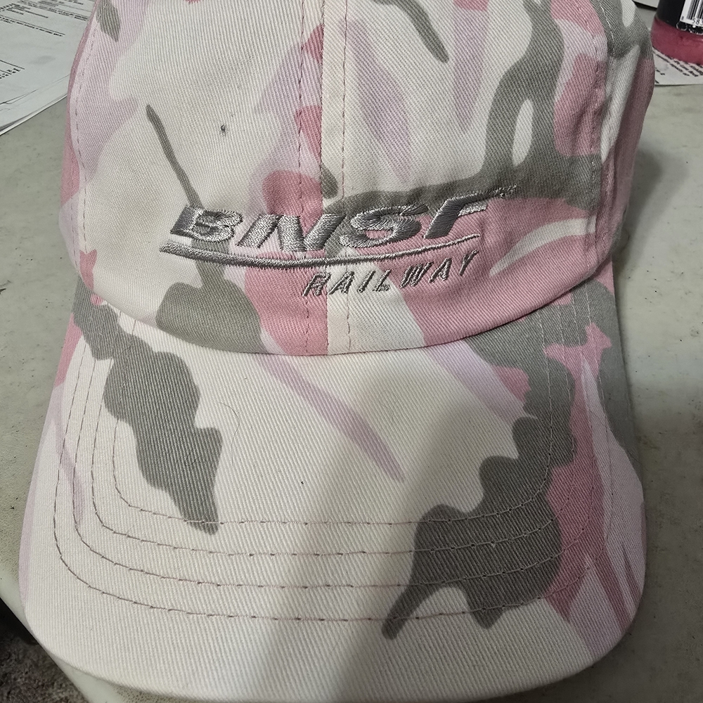BNSF Railway Pink Camo Cap